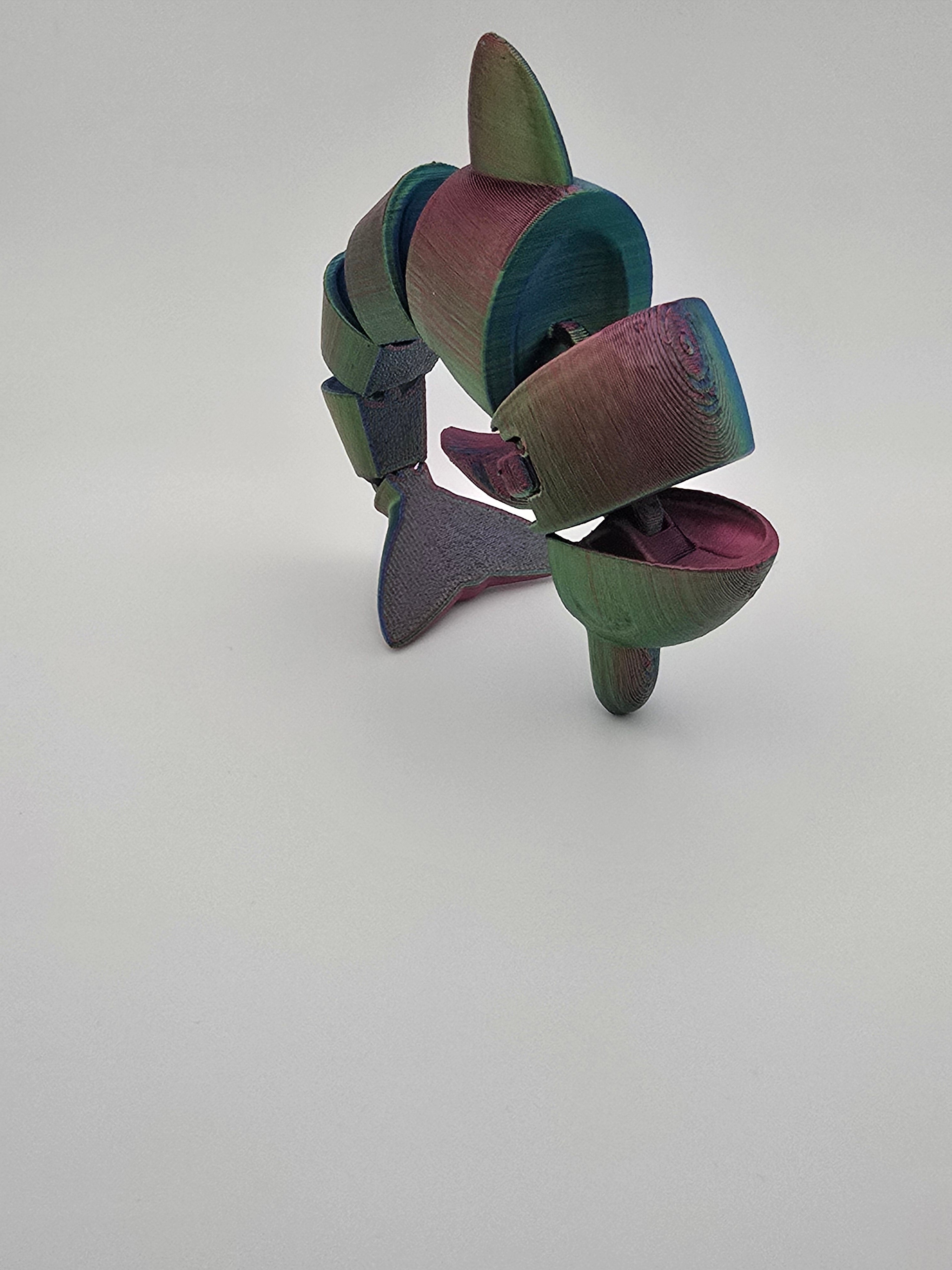 🐬 Dauphins articulés – Lot de 5 –